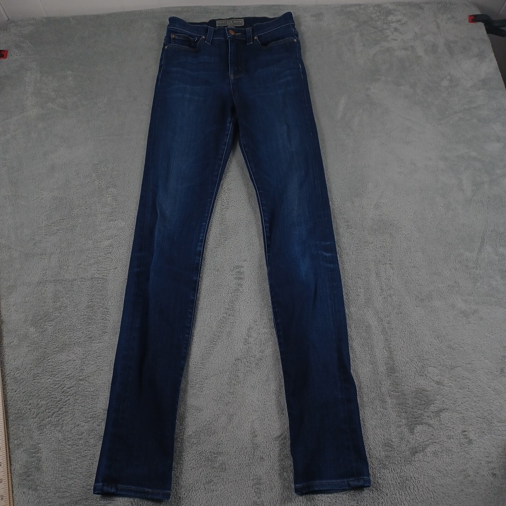 Point Sur Denim Jeans Womens 26 Blue Denim Skinny Preppy Distressed‎ J Crew